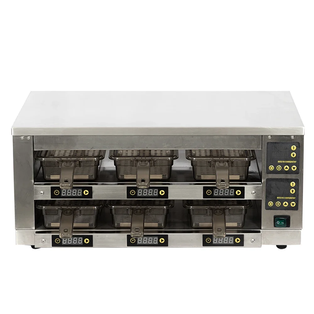 

Best Sale Electric Stainless Steel Food Warmer Cabinet Restaurant Warming Meat Filling Hamburger Meat Insulation Showcase