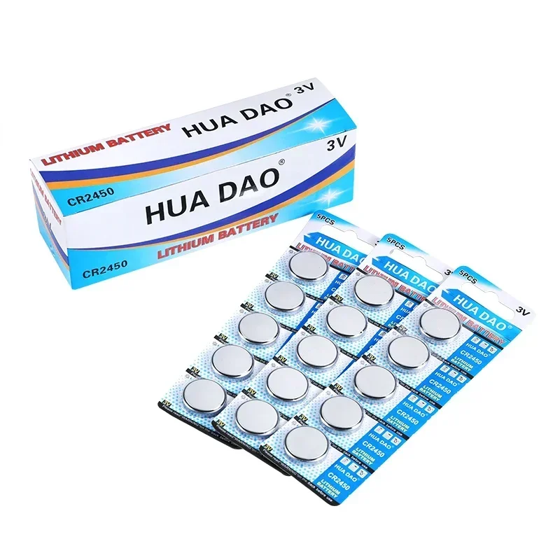 2-10 قطعة CR2450 بطارية ليثيوم زر KCR2450 5029LC LM2450 DL2450 ECR2450 BR2450 CR 2450 3V 600mAh اللعب ساعة خلايا العملة