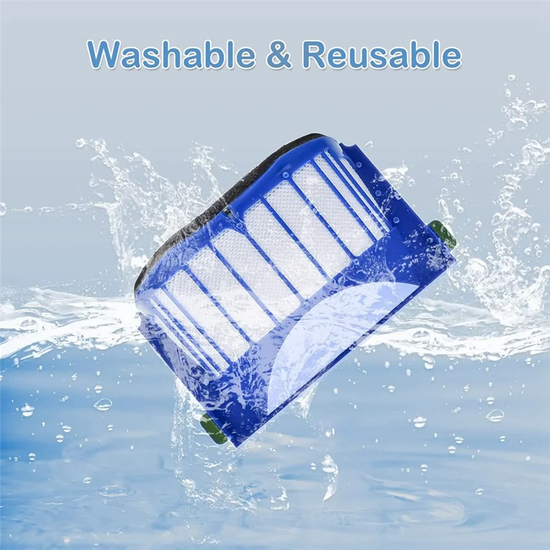 BBNV-3 Pack Filter ชุดเครื่องดูดฝุ่นสําหรับ Irobot Roomba 500, 600 Series (550 560 650 620)