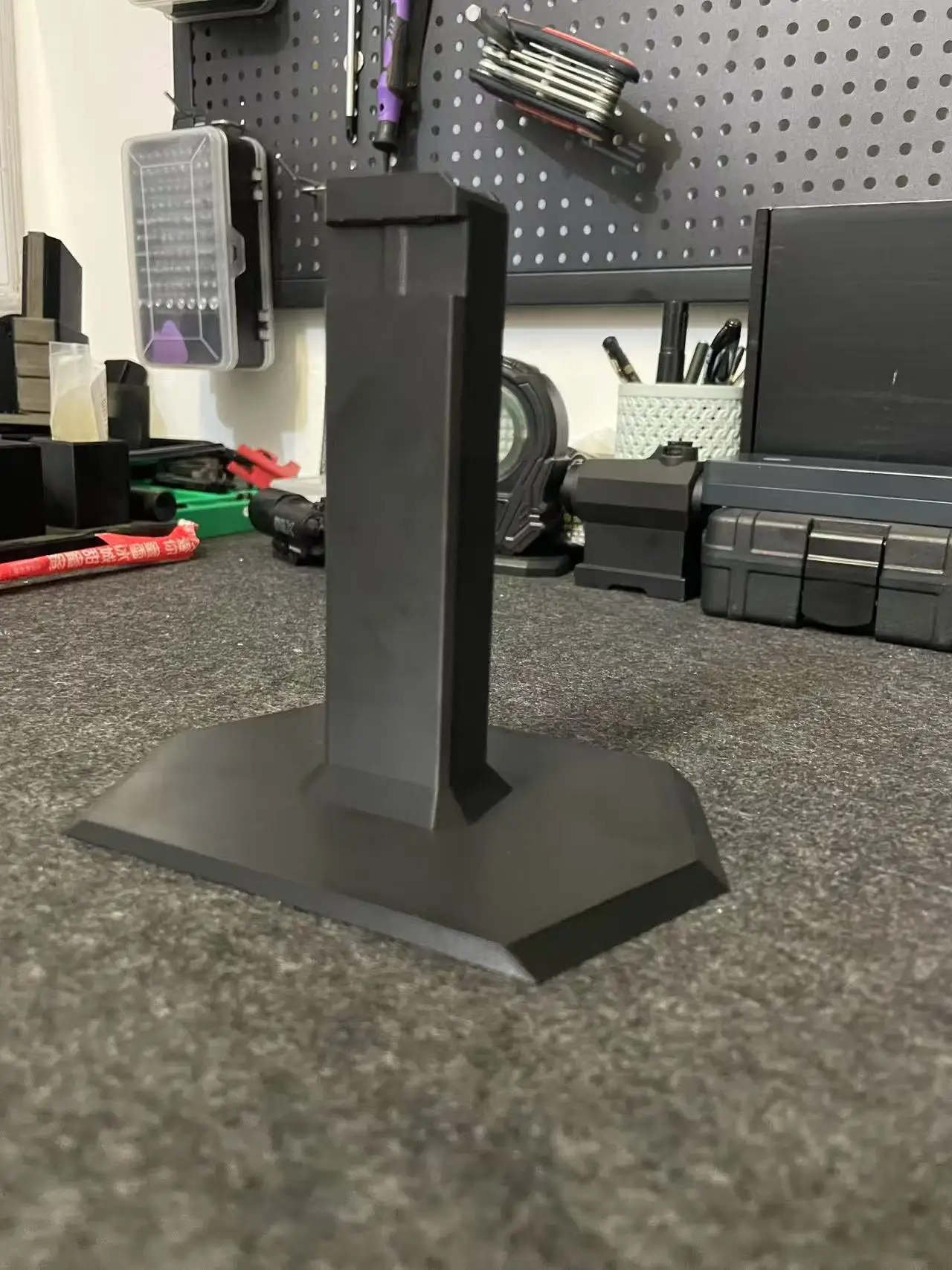 MP5K Toy Submachine Gun Display Stand 3D Printing Customizable Lettering Soft Bullet Gun Magazine Base for Display of Cleaning