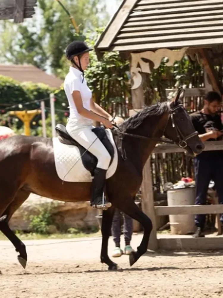 Pantalones de montar a caballo para mujer, conjuntos de ropa ecuestre, pantalones de montar a caballo de silicona de asiento completo con bolsillos,