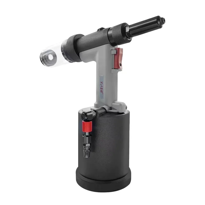 

YS-6426V Aluminum Hydraulic Pneumatic Rivet Gun with 4.8mm/6.4mm Rivets 90psi Air Pressure 11800N Pulling Force