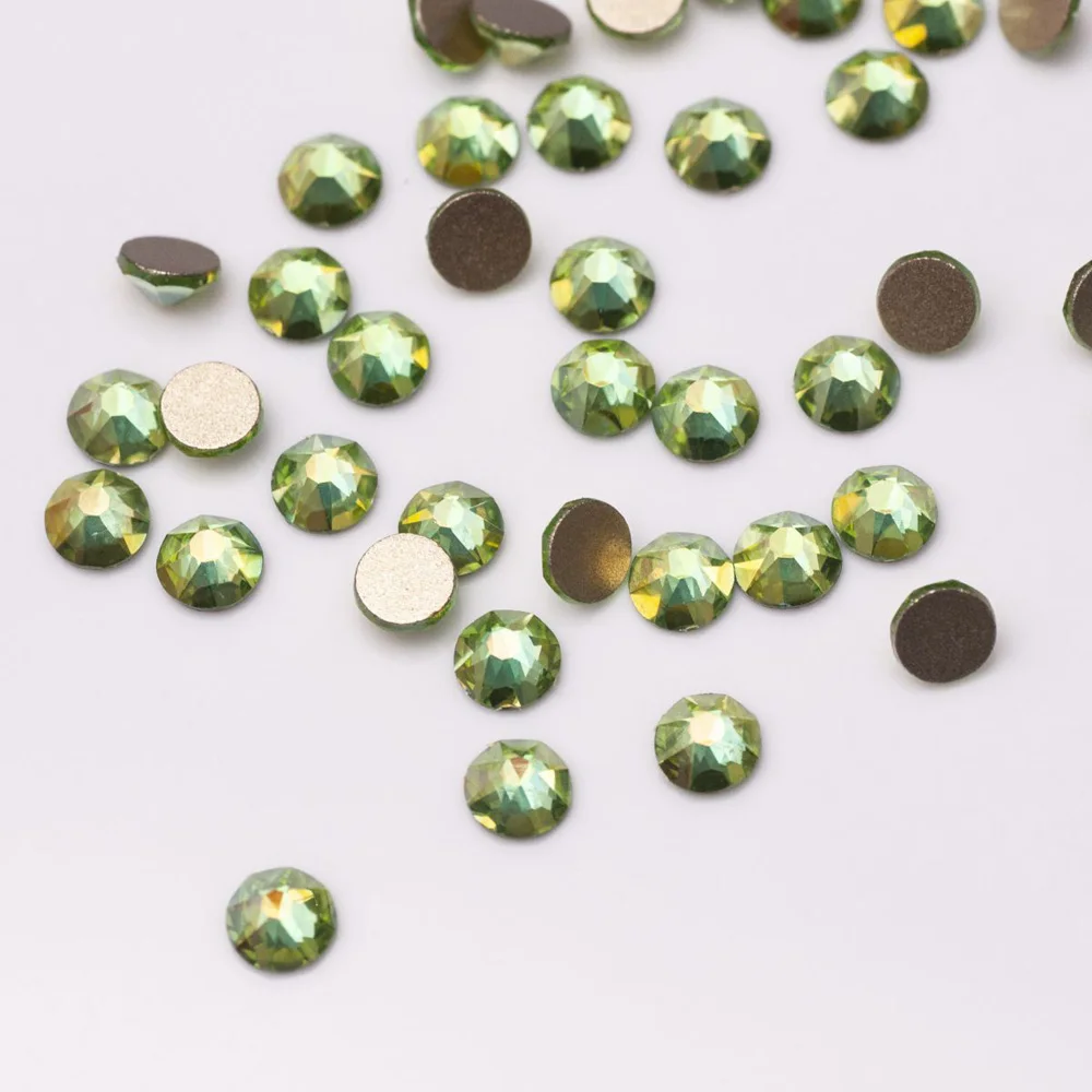 Pubrilex 2088NOHF 8 Große 8 Kleine Effekt AB Farbe Strass Kristallnägel Flache Rückseite Strasssteine für Nagelkunst und Kleidungsdekorationen – Detail 8