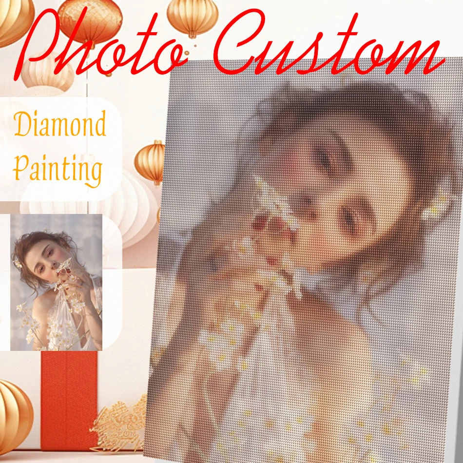 

CHENISTORY Diamond Painting Couple Photo Cross Stitch Full Square/Round Rhinestone Diy Diamond Embroidery Gift