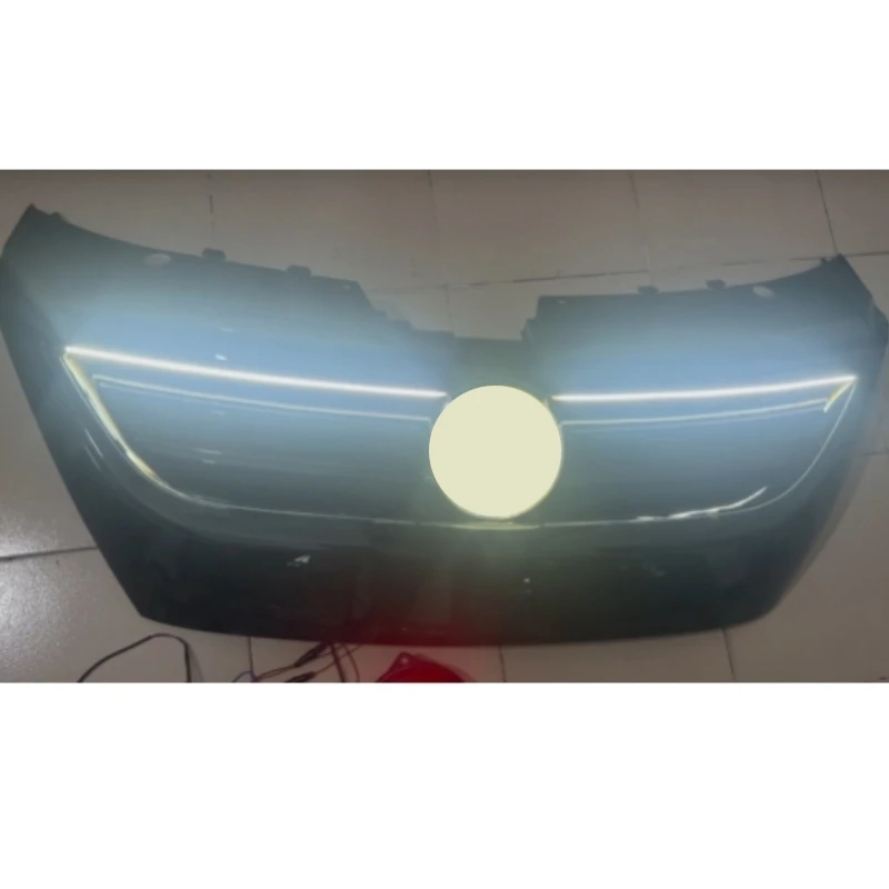 Schwarz beleuchteter Kühlergrill für Volkswagen VW Passat CC 09 10 11 12, modifizierter Auto-Frontkühlergrill mit Licht