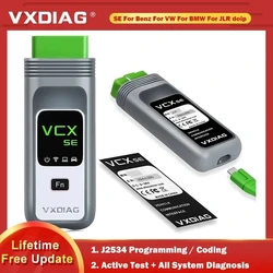 2024 VXDIAG VCX j2534 ECU Programming VX408 SE For Mercedes Benz C6 ECU Coding Doip Diagnostic Tools WIFI All System Active Test