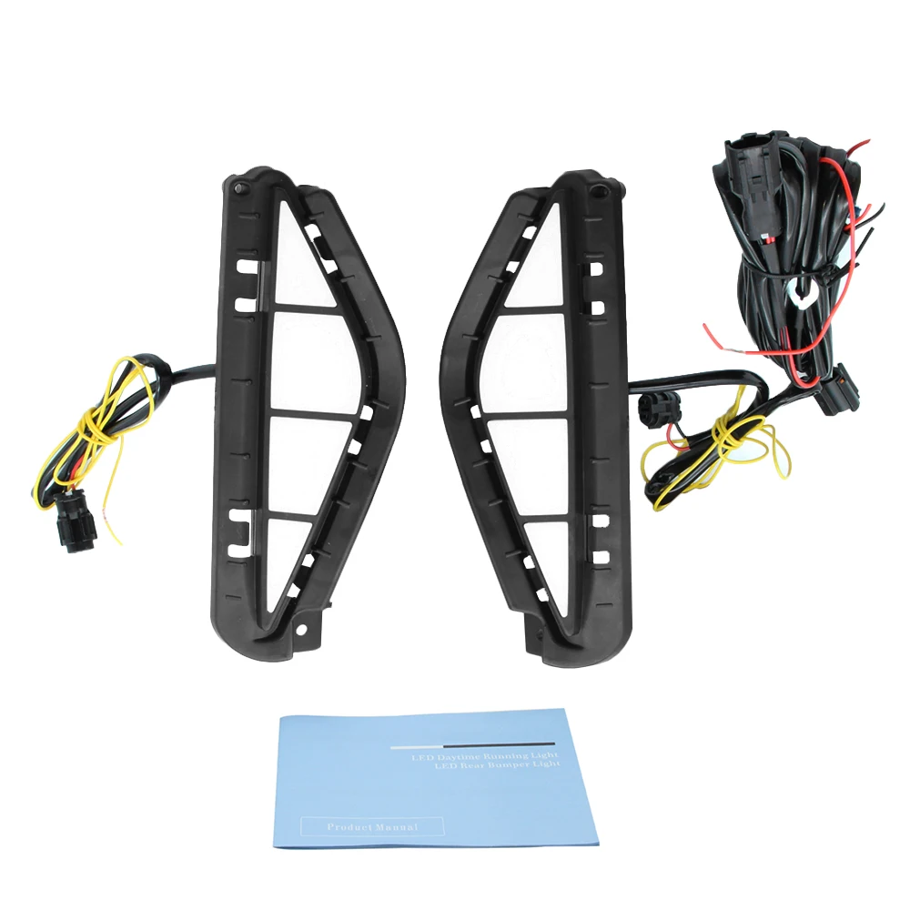 

For Hyundai Santa Fe 2021-2022 LED Bumper Turn Signal Lamp with 2 Light Modes DRL Fog Lamp Decoration Led Lights For Vehicles