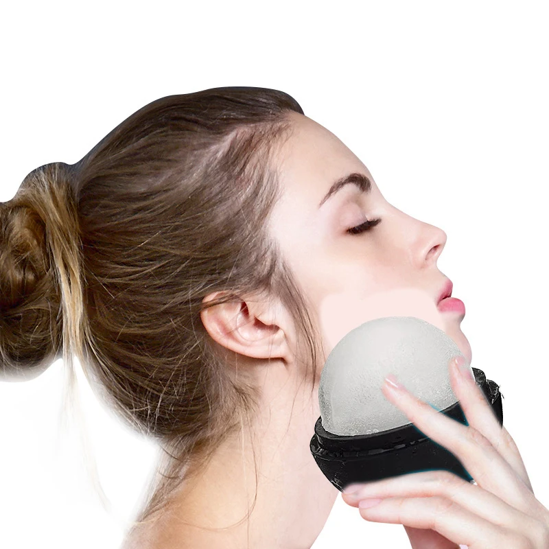 Rouleau de glace en silicone pour le visage et les yeux, outils de soins de la peau, moule à glaçons, accessoires de beauté, 1 pièce