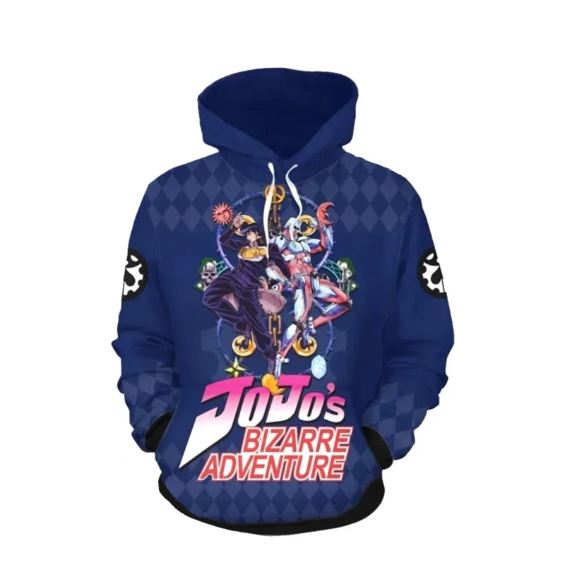 CyAnime Jojo Bizarre Adventure Hoodie Sweatshirt Kira Yoshikage GUIDO MISTA Cosplay Costume Jojo Hood Hoodies Casual Zipper Jack