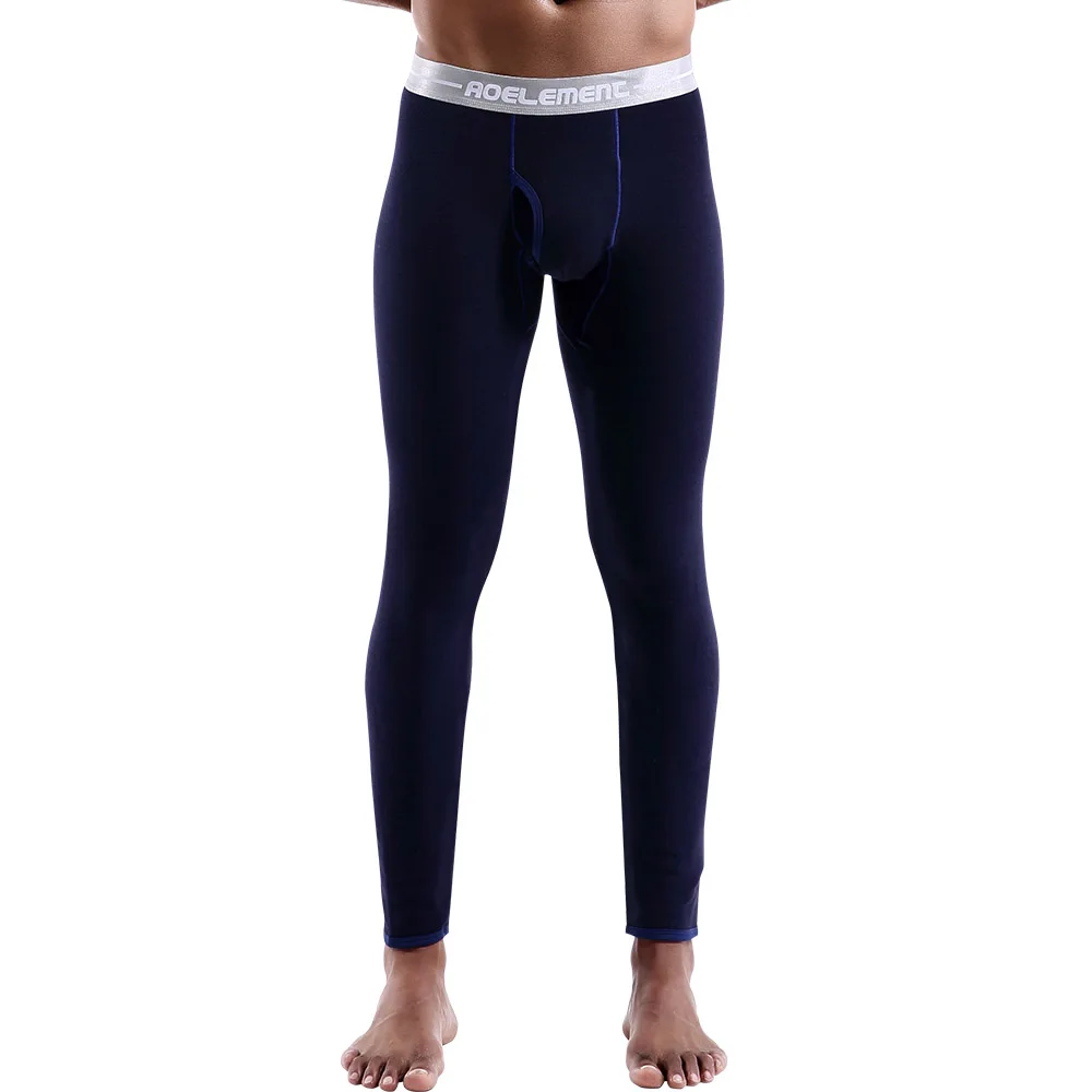 

Winter Thermal Pants Men's Underwear Thickened Fleece Pants Single Piece Warm Pants Tight-Fitting Leggings Youth Base Layer Pants Cotton Wool Pants