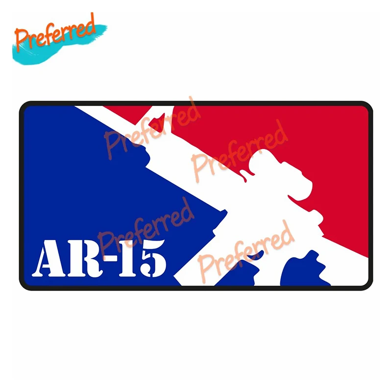 Protected By AR15 Assault Rifle Gun Car Truck Window Decal Vinyl Sticker USA - view 2
