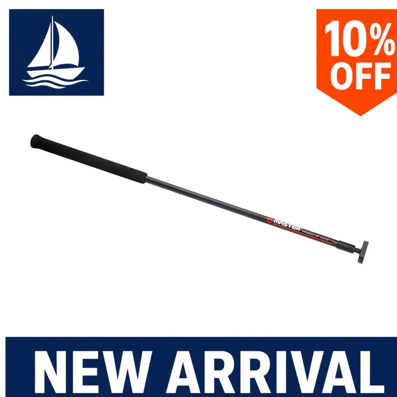 Sailboat Tiller Extension, 122mm Carbon Fiber Shaft with Non-Slip Grip, Model TEC-1007, for Marine Yacht Boat Steering Hardware