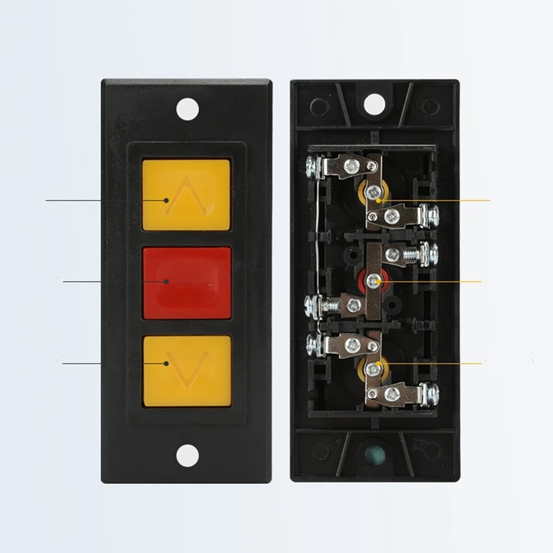 Garage Door Opener, Electric Door Roll Switch Lock Box, Surface Mounted Concealed Button Switch