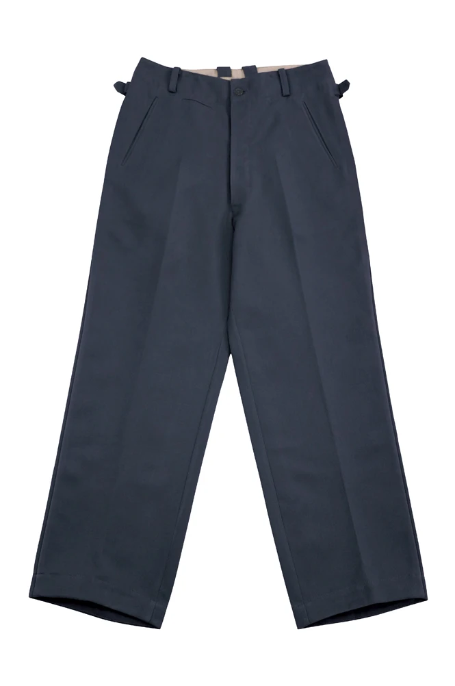 GUDF-009 SECONDE GUERRE MONDIALE Luftwaffe Agent Gabardine Pantalon Droit