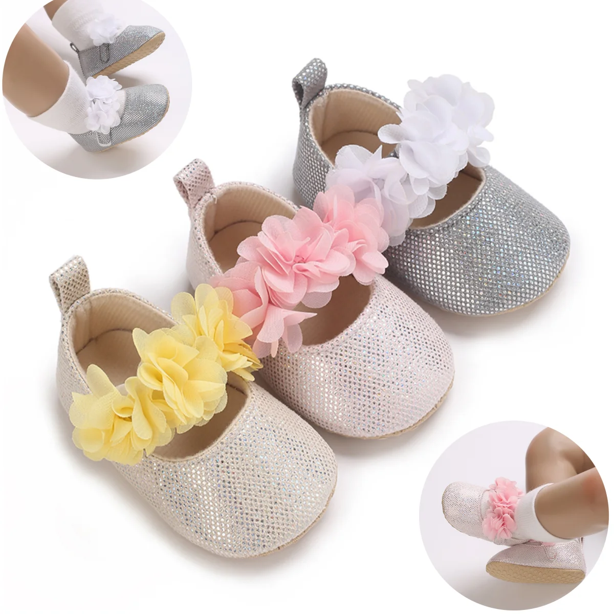 

PU Leather Bowknot Baby Girls Shoes Cute Moccasins Heart Soft Sole Flat Shoes First Walkers Toddler Princess Footwear Crib Shoes