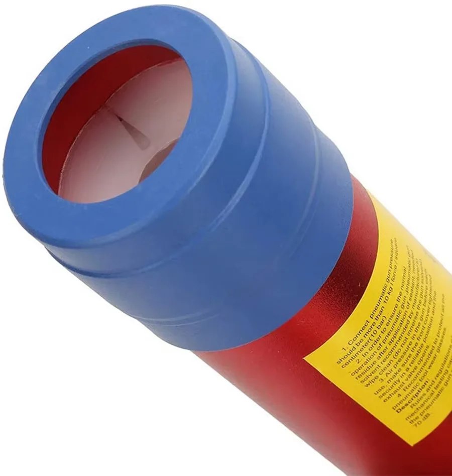 SUBAO 600ml pistola de pegamento de vidrio neumática herramienta selladora de espuma presión ajustable y juego de boca de pegamento de bajo ruido