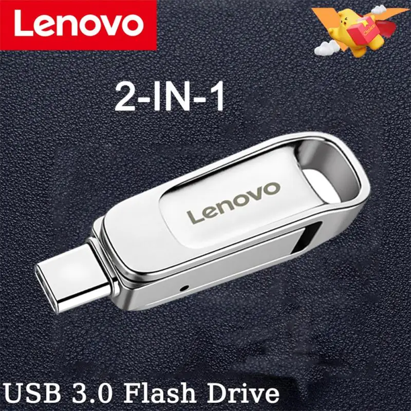 

Lenovo Metal U Disk 2TB Portable Pen Drive 1TB High Speed USB 3.0 Type-C Interface Waterproof 1TB 512GB Memoria Usb Flash Disk