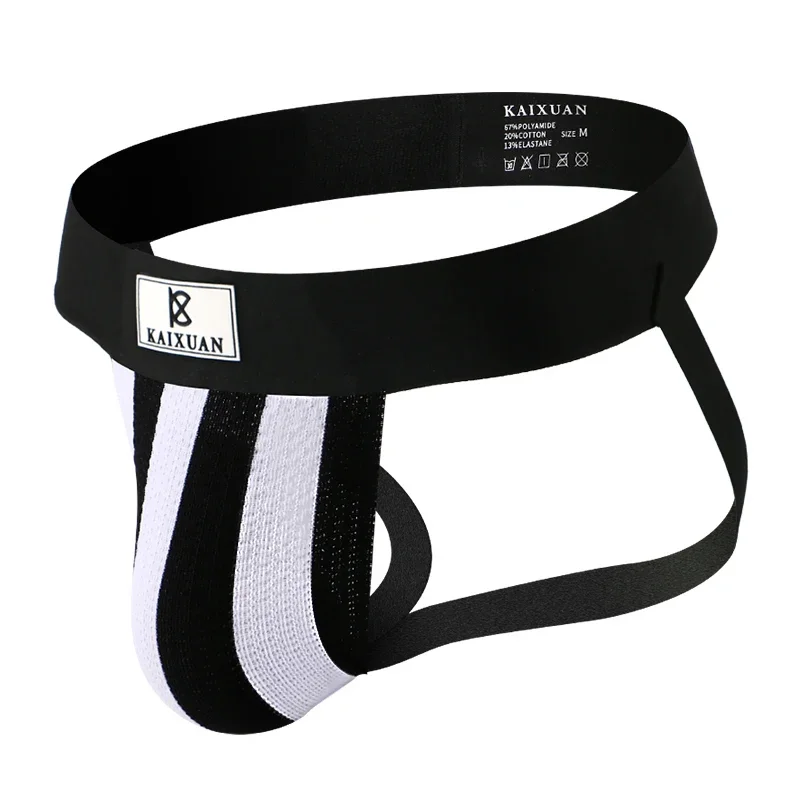 Men's Breathable Jockstraps Backless Underwear U Pouch Thongs G-Strings Comfortable Men's Panties Knicker
