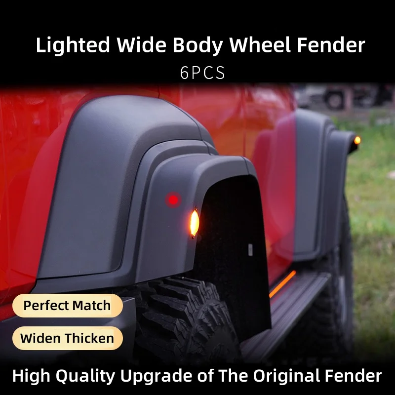 ชุดแต่งกันโคลนแบบขยายขอบล้อพร้อมไฟ สำหรับรถ Tank 300