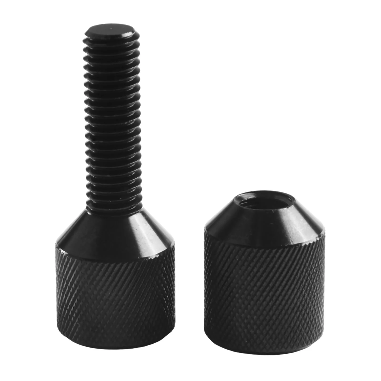 2 Hole Flange Alignment Pins 9x8x3.5CM AL6061 Aluminum Black Length 2.75 Inches Vertically Horizontally Install High Quality