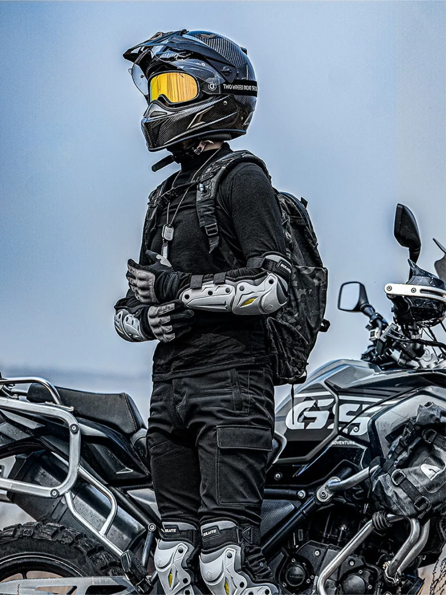 

4 шт., комплект наколенников для мотоцикла, защитное снаряжение для верховой езды на открытом воздухе, летние дышащие защитные ограждения для мотоцикла, туристические