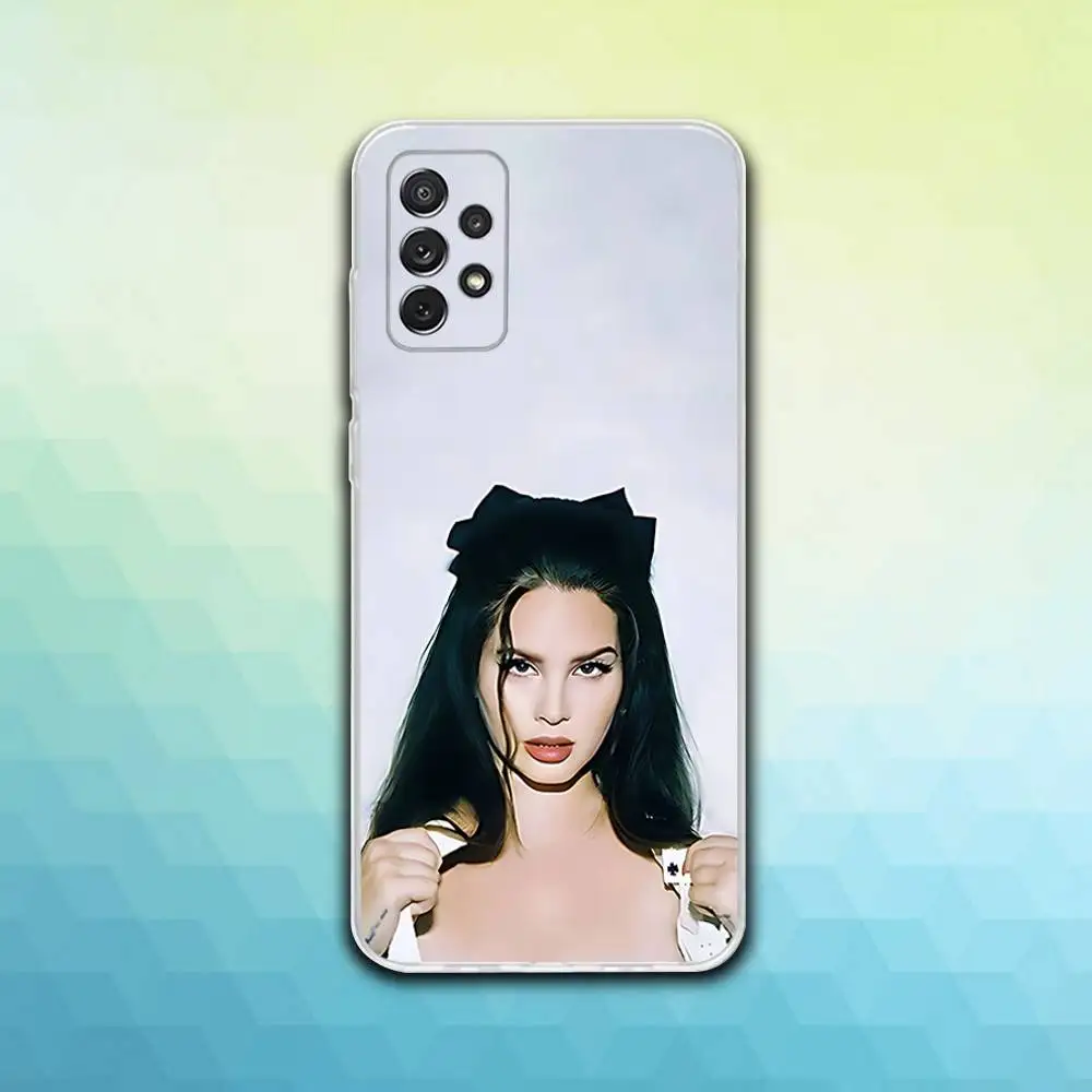 L-Lana Singer Del Rey 電話ケース Samsung S30、23、21、22、20、FE lite、S10、9、8、7 PIus Note20ultra ソフト透明