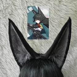 Hoshimi Miyabi Cosplay ZZZ Game Zenless Zone Zero Black Ears Hairpin Role Palying Holloween Party Roleplay Cosplay Props