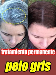 Suero Anti gris para el cabello, productos de oscurecimiento blanco, remedio