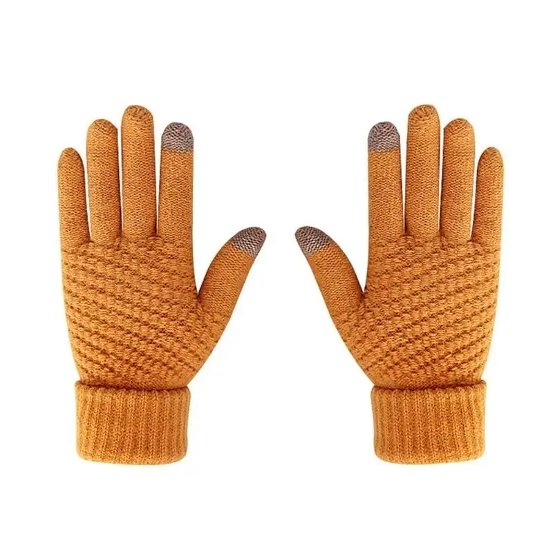 39BD Warm Thermal Gloves for Girl Boy Gloves Stylish Gloves Full Finger Winter Outdoor Gloves for Women Thicken Mitten
