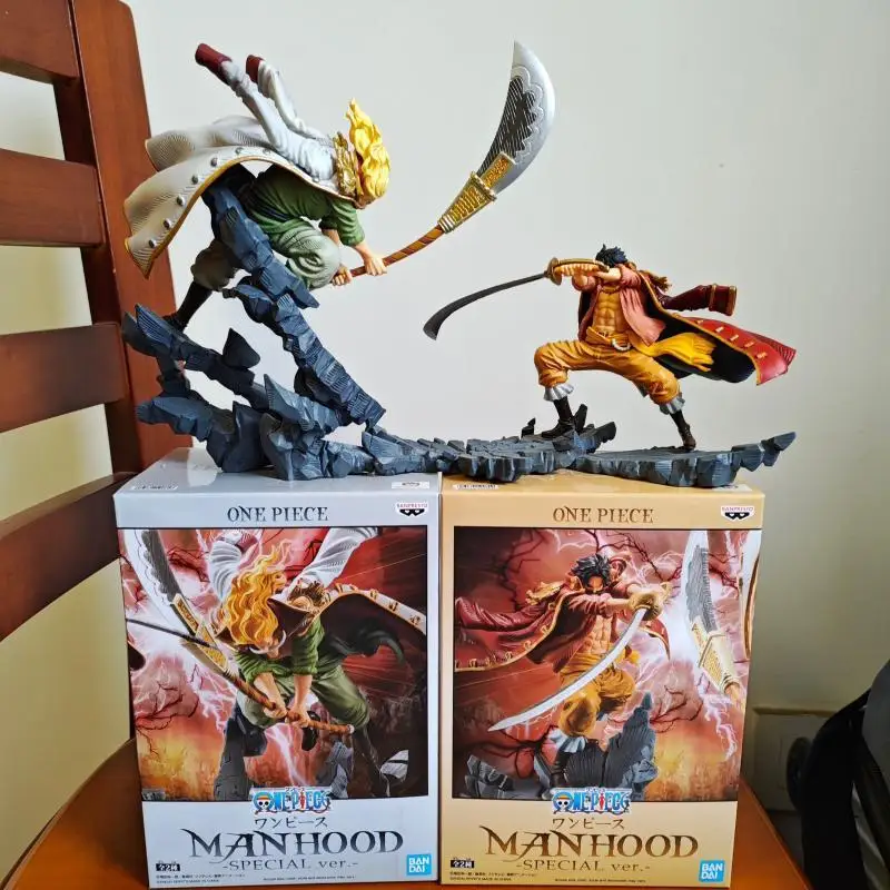 Bandai Namco Banpresto In Voorraad Een Stuk Edward Newgate Vs Gol d roger Speciale Ver Pvc Anim Figuur Model Collector Speelgoed gift