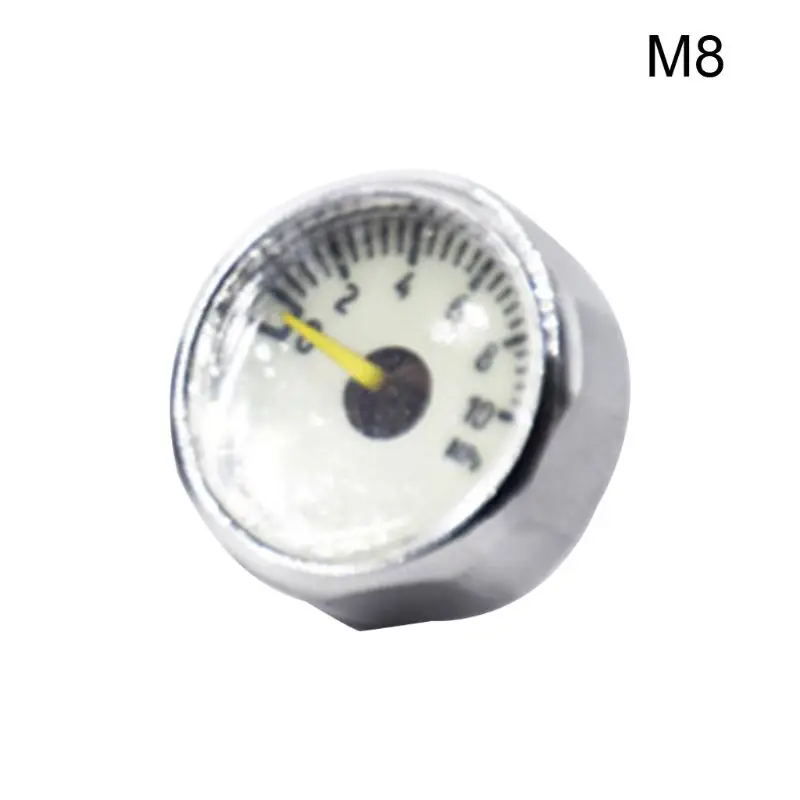 Compact Pressure Gauge Mini Pressure Gauge Manometer Air Compressor Pneumatic Hydraulic Fluid Pressure Meter Tester