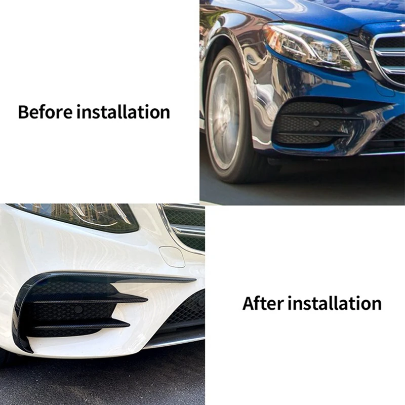 Bumper Spoiler AMG Wind Blade Front Wind Blade Decoration Car For Mercedes-Benz E-Class W213 2016-2020 E200 260 300