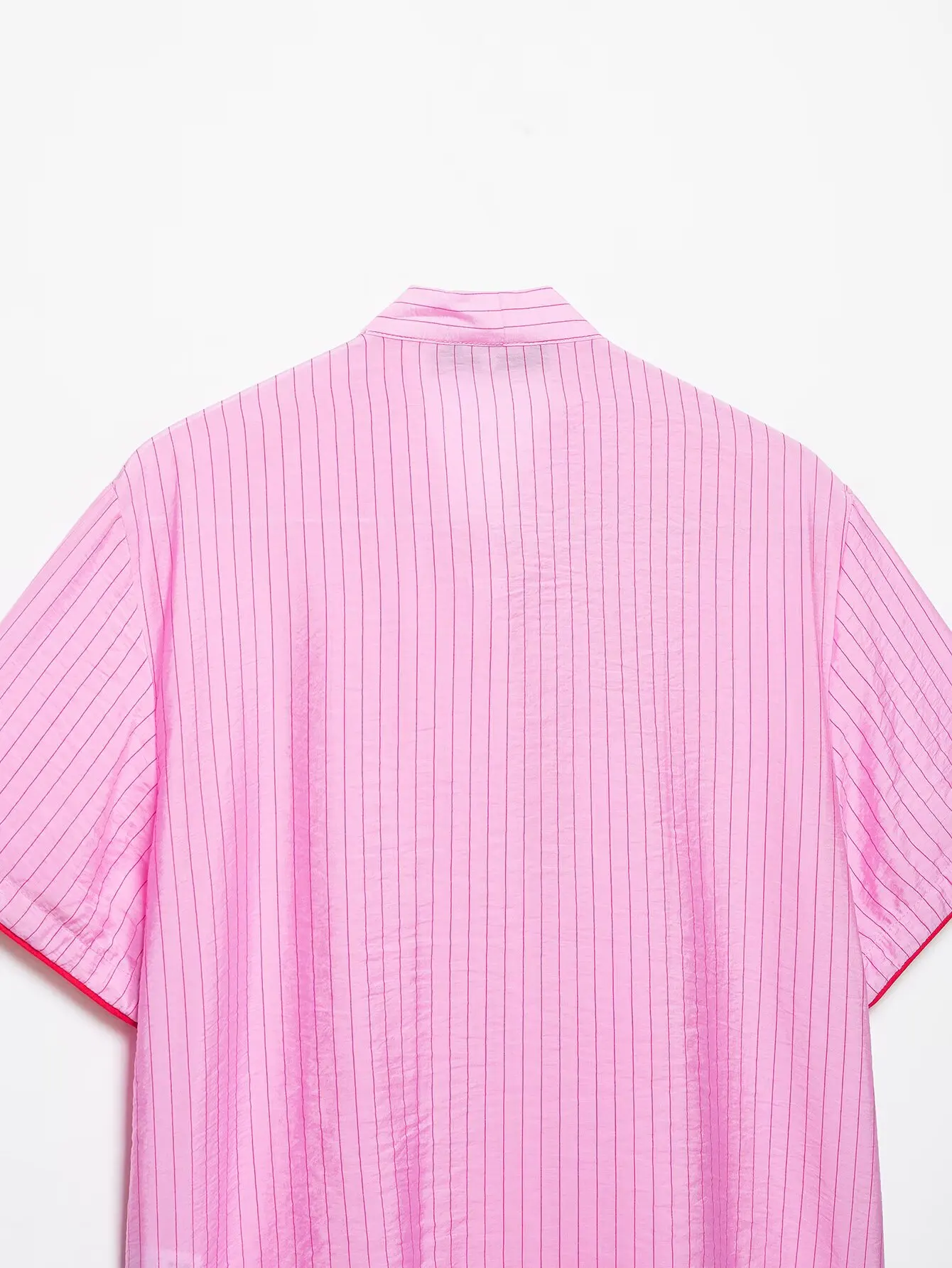 KONDALA Schickes gestreiftes rosa Freizeit-Mode-T-Shirt für Damen 2026 mit Schleife, Streetwear, Vintage, lockeres Hemd, Kurzarm, Urlaubs-Oberteil für Frauen – Detail 11