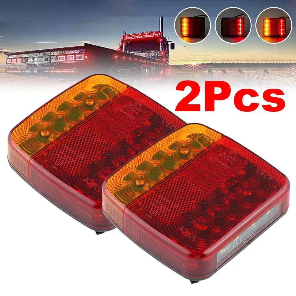 

Wireless Magnetic Trailer Tail Light Brake Lights LED Trailer Rear Tail Turn Signal Lamp Caravan Camper Lorry Rechargeable