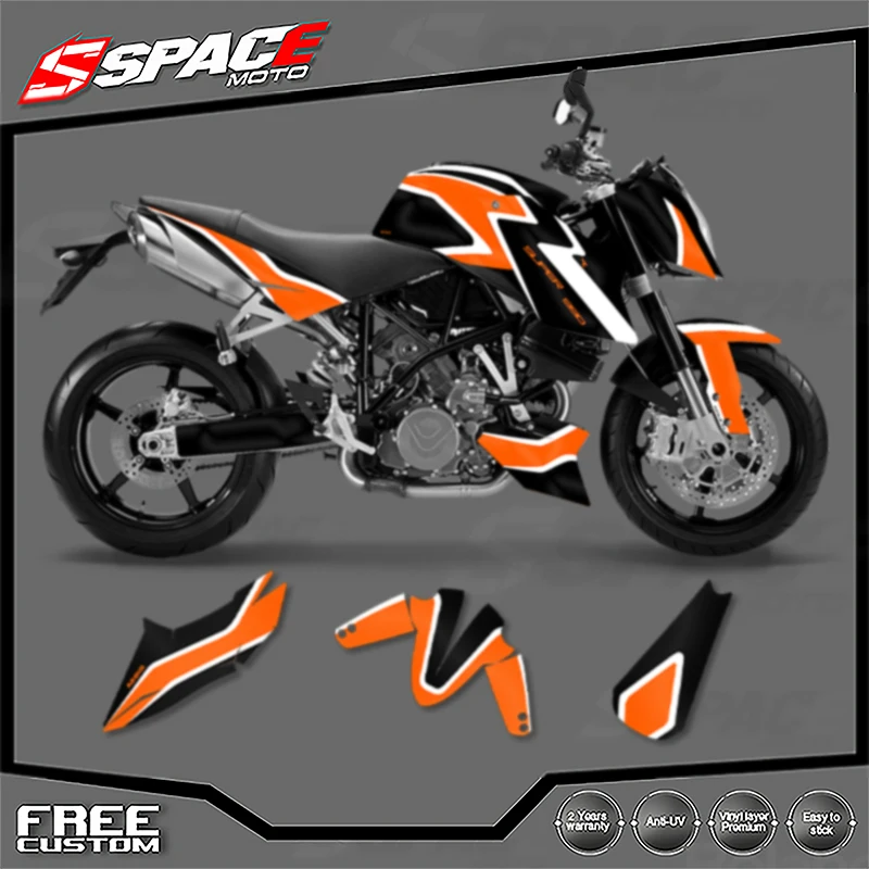 

SPACE Custom Motorcycle Graphics For KTM 2005-2016 SUPER DUKE 990 2007-2013 DUKE 990R Decal Stickers Kits 003
