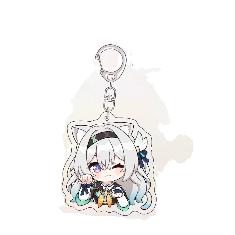 

Anime Honkai: Star Rail Firefly Cosplay Keychain Game Pendant Mobile Phone Double-sided Acrylic Ambitus Gift