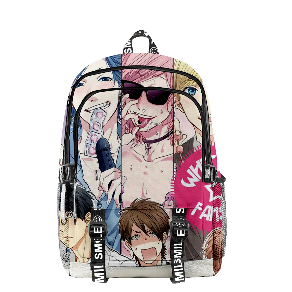 Yarichin B Club Primary Middle School Students Backpack Teenager Men Women Backpack Children Oxford Waterproof Cartoon Schoolbag