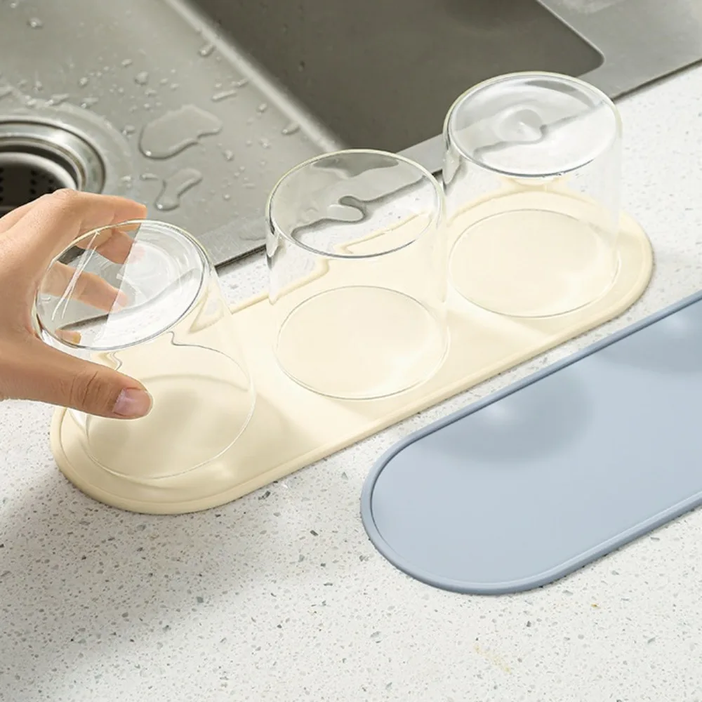 Oval Seasoning Bottle Storage Tray Washable Anti Slip Dish D