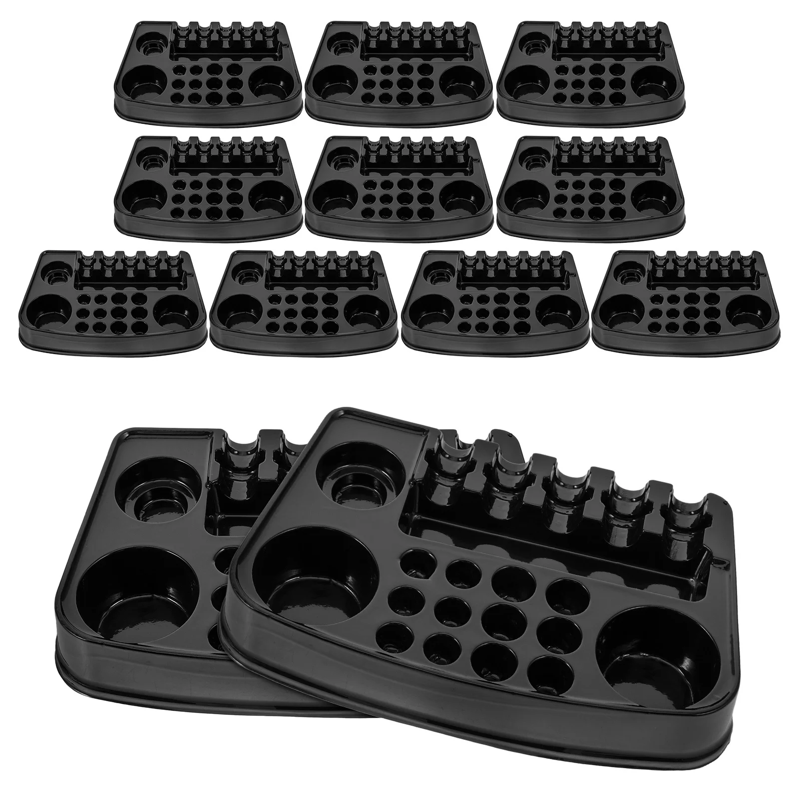 

12Pcs Plastic Pigment Palette for Tattooing Compact Ink Containers Reusable Tattoo Ink Holders Stable Base for Multiple Uses