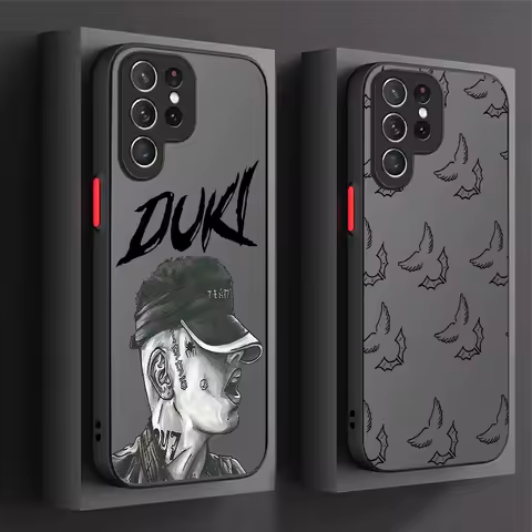 Fashion Cool Rapper Duki Phone Case For Samsung Galaxy S25 S24 S23 Ultra S22 S21 Plus FE A56 A36 A26 A16 A06 A15 A25 A35 A55 5G