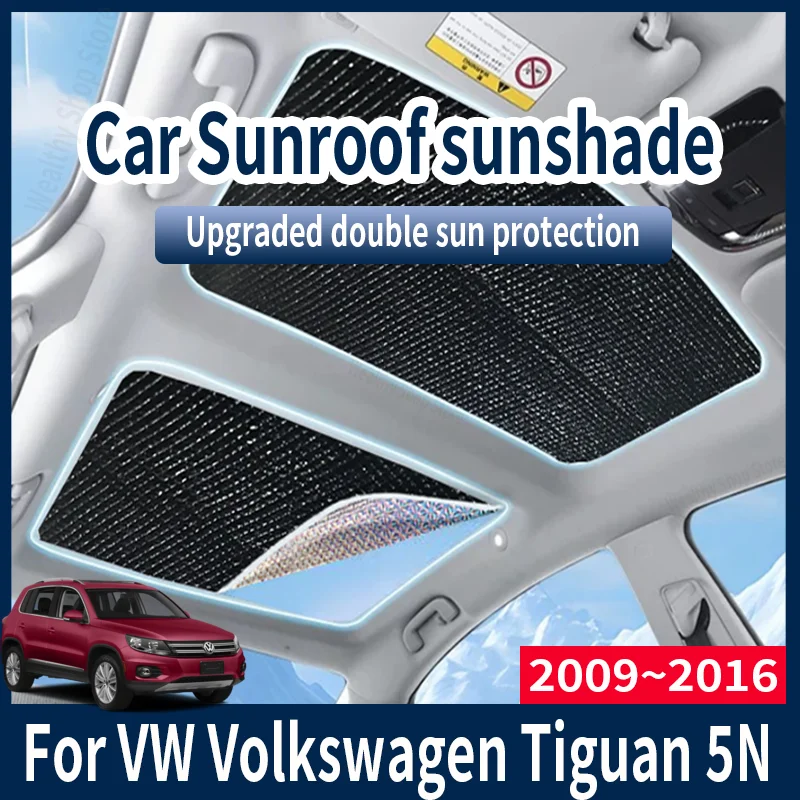 

Автомобильные солнцезащитные козырьки для VW Volkswagen Tiguan 5N 2009 ~ 2016 2014, авто люк на крыше, солнцезащитный козырек, анти-УФ-термоизолирующие аксессуары