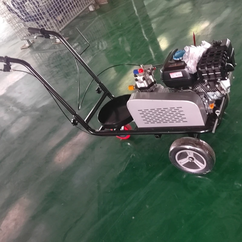 Hand Push Cold Spray Road Marking Machine Cold Paint Road Marking Easy Operation 110kg with Simple Maintenance Cheap Sale