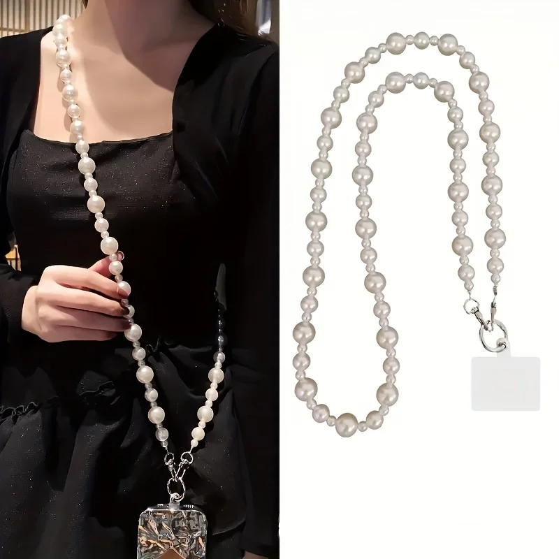 

Фестивальные подарки для семьи и друзей, длинные жемчужные цепочки, сумки через плечо, цепочки для мобильных телефонов, универсальные и универсальные.