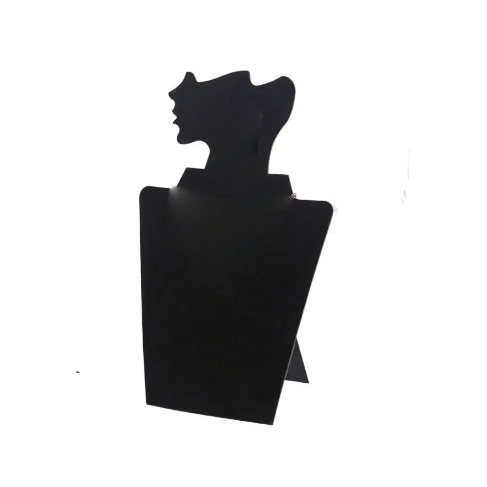 

Fabric Mannequin Jewelry Display Stand Head Bust Portrait Unique Jewellery Storage Rack Holder Side Face Mannequin