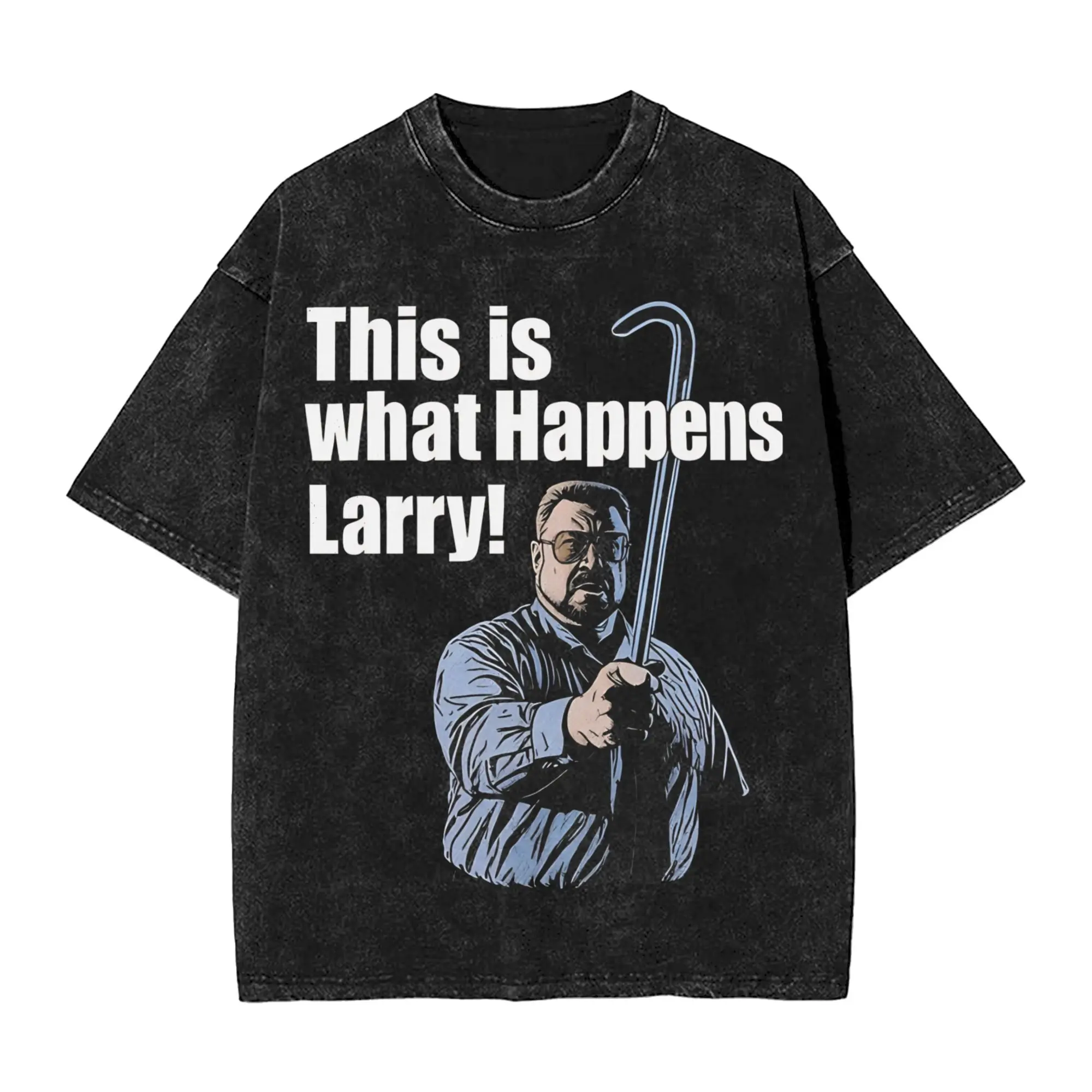 Walter Sobchak Washed T Shirt Streetwear Hip Hop Vintage T-Shirt Lebowski Comedy Tees Men Women Short Sleeve Oversize Summer