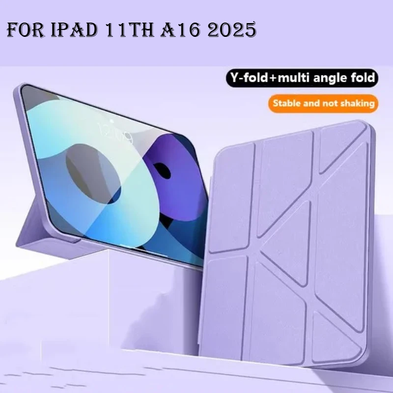 

Кожаный чехол Y-Fold для IPad 11th A16 2025 11inch Air 7 6 11 M3 Mini 7 A17 Pro 6 5 4 Pro 11 10th 10.9 10.2 9th 8th 7th 9.7 Cover