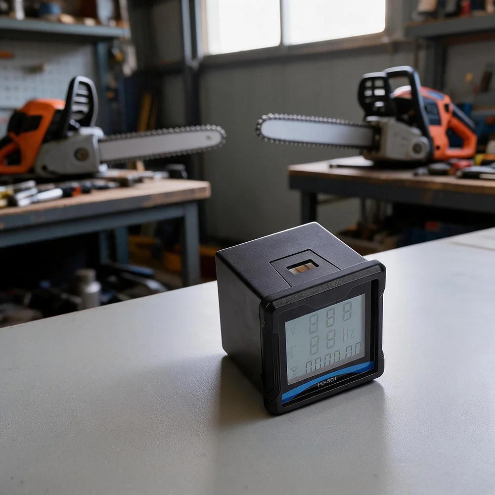 Generator Hour Meter with Voltage and Frequency Display Designed for HJ-301 Model AC 220-450V Single Phase Use