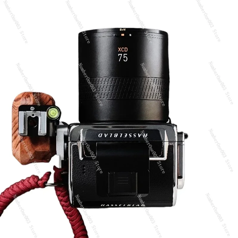 L-Bracket with Wooden Grip and Finger Rest Camera Cage Accessories for 907X 100C/50C