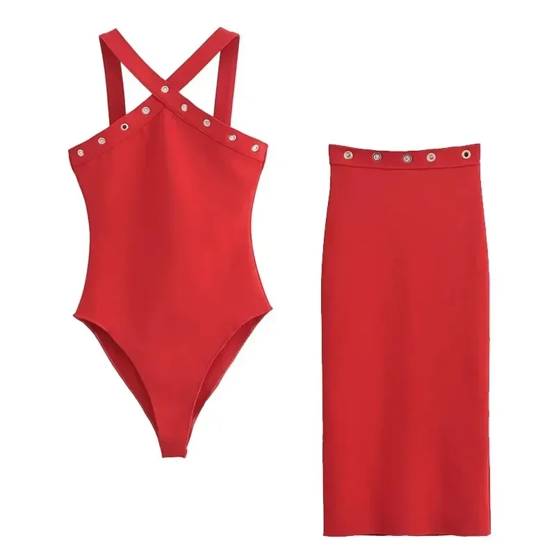 Rock-Sets, Damen-Anzug, lässiges zweiteiliges Set für Damen, Sommer-Outfit, neu in passenden Sets, Damenbekleidung 5584160