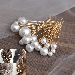 18Pcs Wedding Pearl Hair pins For Women Bride Bridal Hair Accessories Fashion Women Hair Clips Many Wedding Hair Jewelry Hairpin